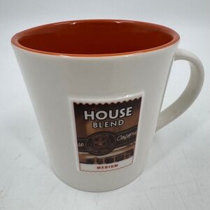 Starbucks House‎ Blend Coffee Mug Latin America 16 fl oz Orange Interior 2006